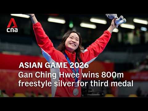 Asian Games 2026: Gan Ching Hwee wins 800m freestyle silver for third medal