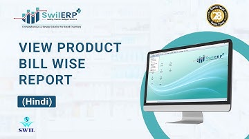 View Product Bill Wise Report in SwilERP Pharmacy | Items Billing Reports