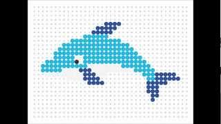 Hama Bead Dolphin (Sea Life Series #4)