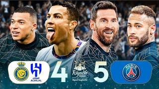 The Day Messi, Ronaldo, Neymar &amp; Mbappe Met Together 2023