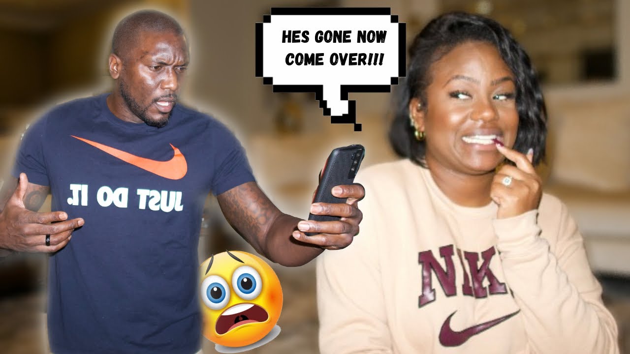 TEXTING MY HUSBAND "HE'S GONE NOW, YOU CAN COME OVER" (WARNING: INTENSE REACTION)