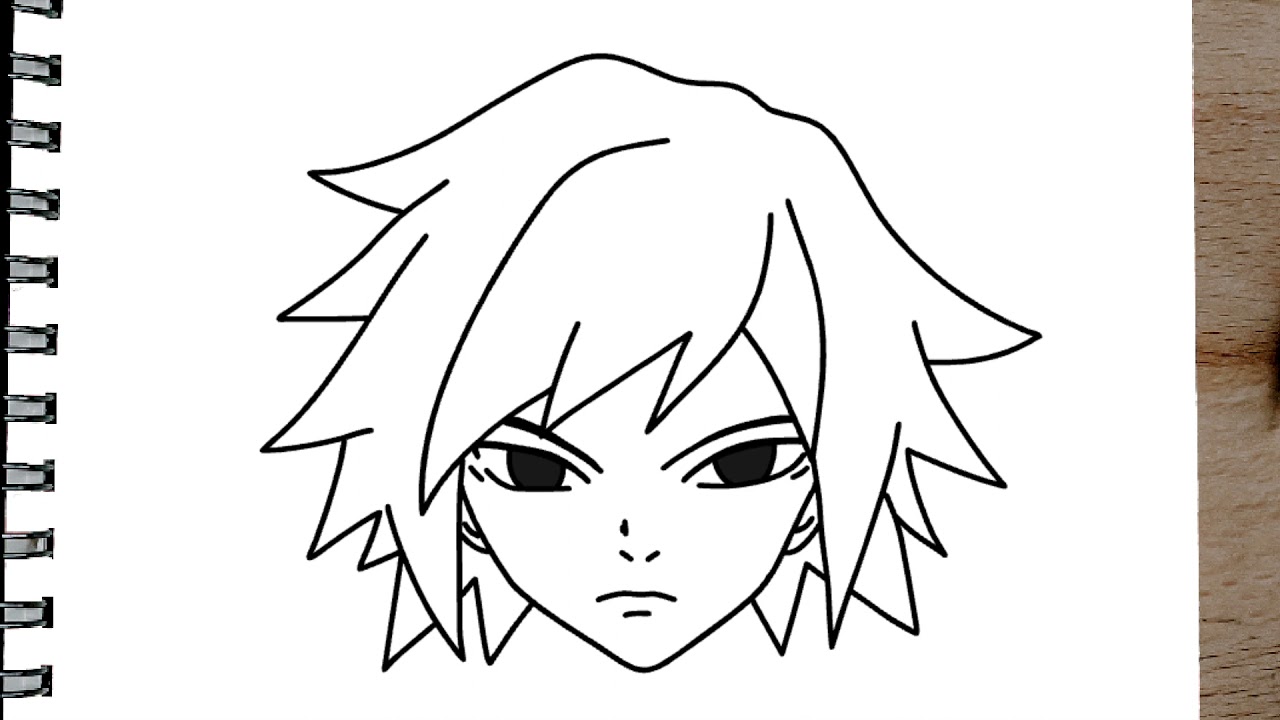 Как нарисовать гию томиока поэтапно карандашом