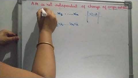 AM is not independent of change of origin and scale