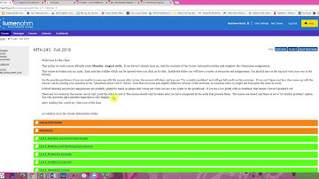 MTH 245   Course Tour
