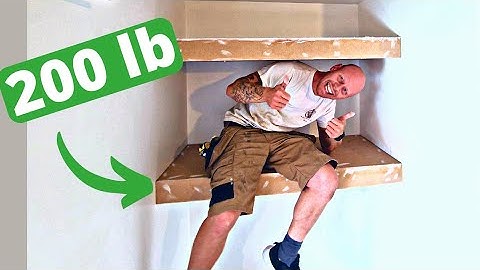 How to Build Super Strong Floating Shelves! Alcove Shelves!#carpentry #woodworking#tips#tooltips#diy