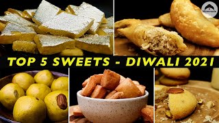 Top 5 Sweet Recipes | Diwali 2021 | Sweet Recipes by Mommade