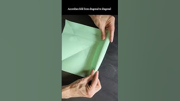 Fold hyperbolic parabola - origami math model 57 sec