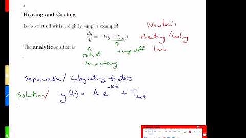 Week 8-1 Differential Equation Review - MATH/MTHE 272