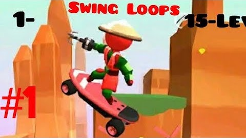 Swing Loops-Grapple Hook Race Gameplay walkthrough-1-15 Levels Android & ios