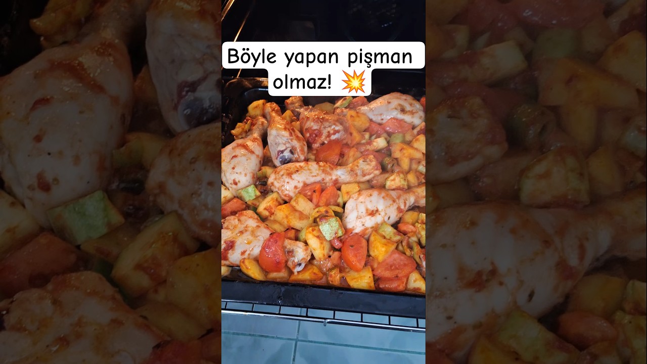 Fırında Tavuklu Sebze Yemeği 🔥 Pratik Akşam Yemeği Tarifi! #pratiktarifler  #food #keşfet