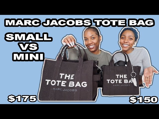 Size Comparison of MARC JACOBS THE TOTE BAGS (canvas) #marcjacobs