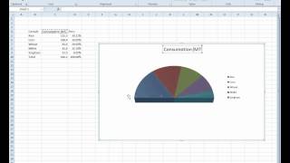 Half Pie Chart on Excel 2010