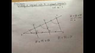 Geometric Constructions: Dividing a Segment into N Congruent Segments Wealth