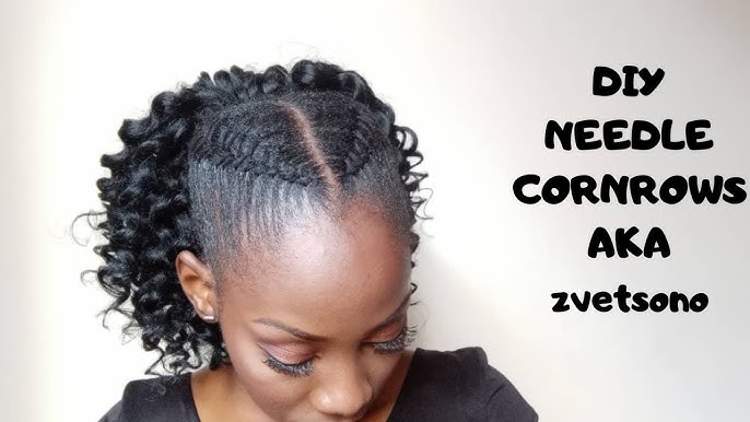 How to: Needle & Thread/yarn Cornrow, How to do needle and thread cornrow, Tutorial #.17 