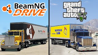 BeamNG.drive vs GTA 5 | semi trailer truck - Which is better?