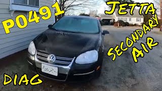 Part #1 P0491 check engine light? how to fix yourself Secondary AIR  injection Diag VW Jetta