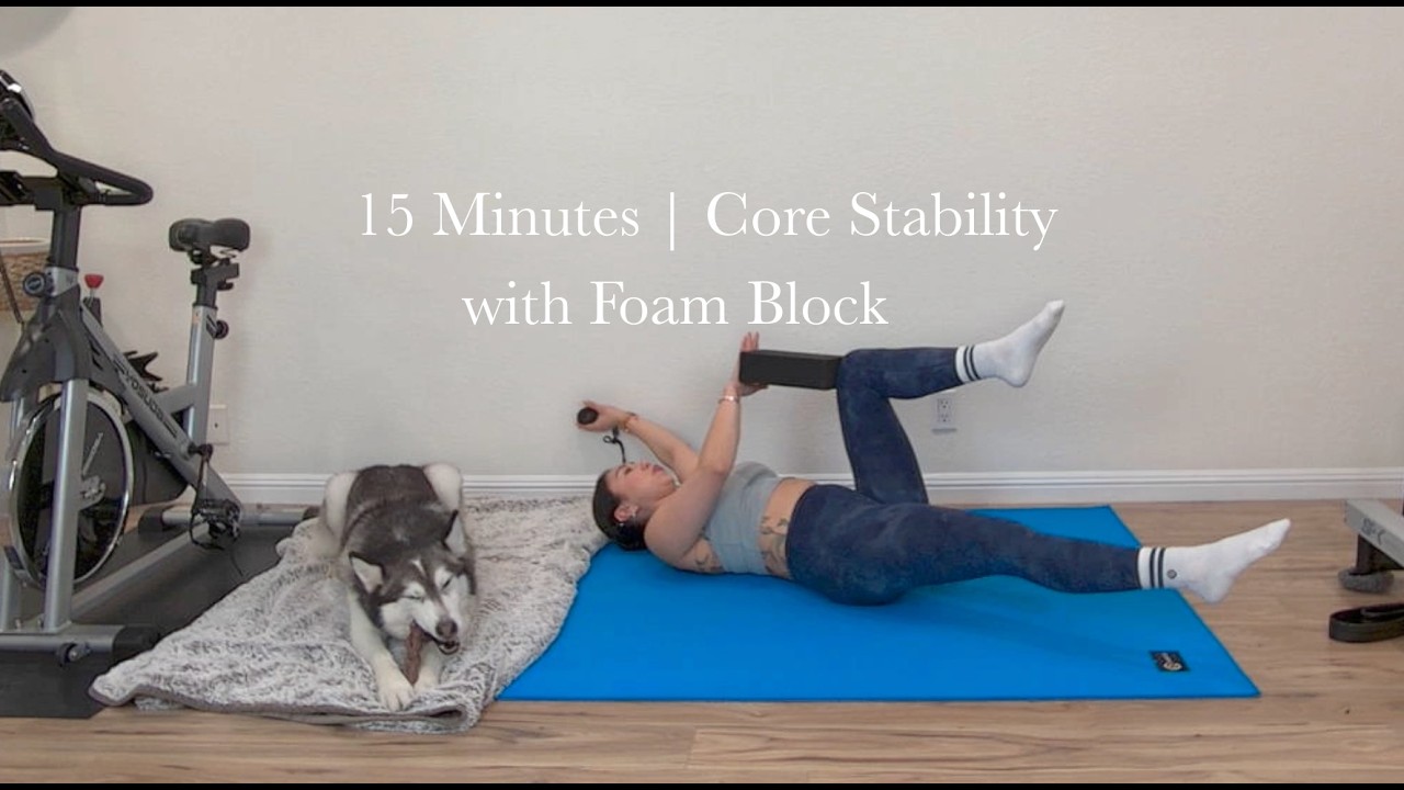 15 min Core Stability Workout | Foam Block