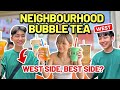 Trying neighbourhood bubble tea in west singapore