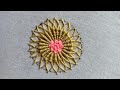 Wonderful Center Flower Hand Embroidery Tutorial Design| It's Basic to Advance stitching work|