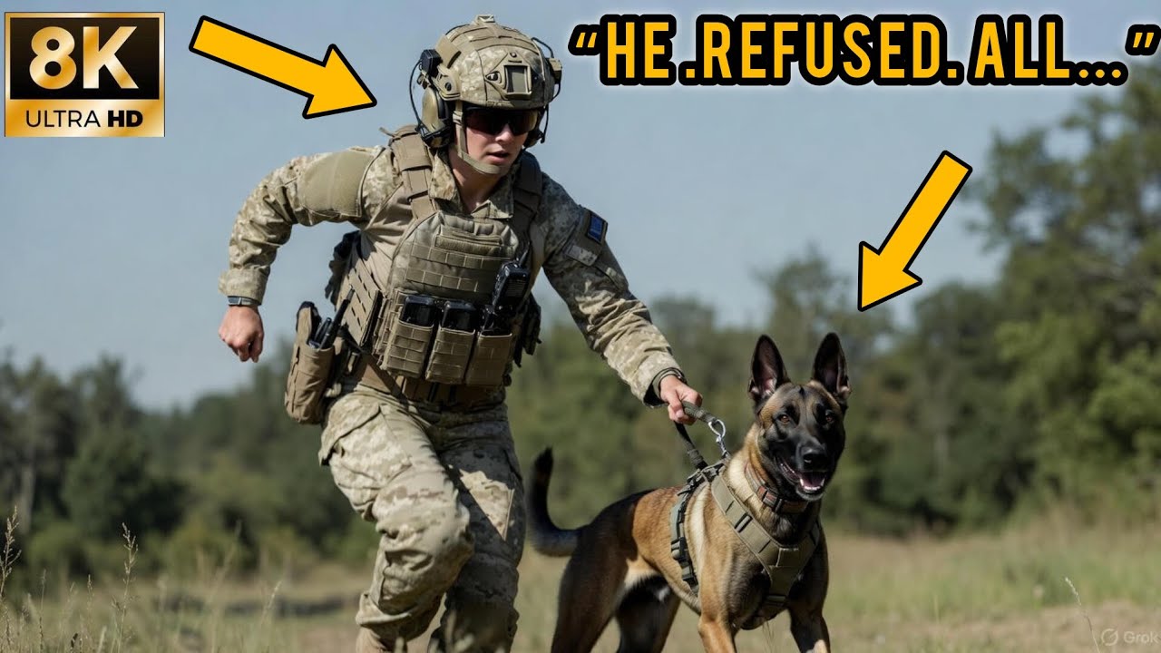 Военная собака никому не позволяла приблизиться, пока одна женщина-солдат не заговорила.