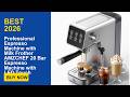 Professional Espresso Machine with Milk Frother AMZCHEF 20 Bar Espresso Machine with LED Touch Guide