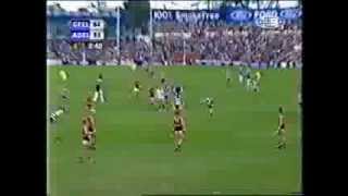Geelong v Adelaide round 17 - 2002. AFL thriller closing stages