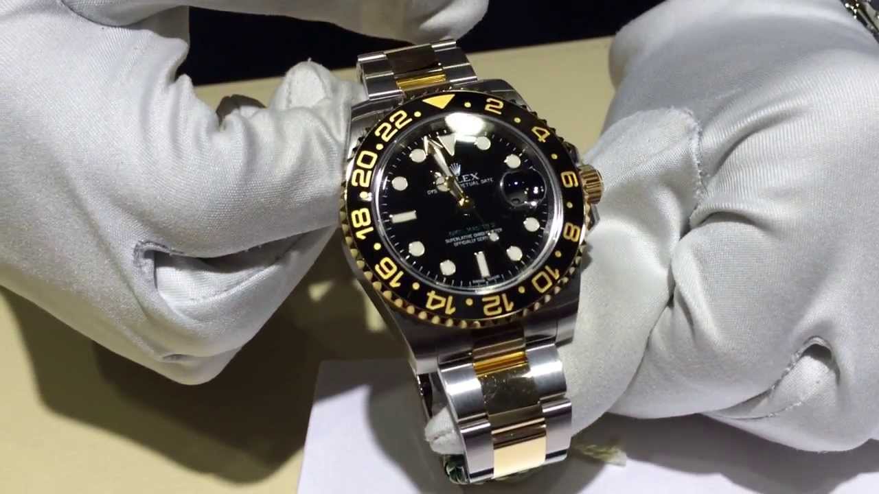 gmt master ii black gold