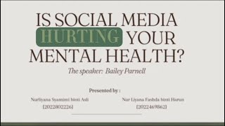 COM165 CASE STUDY:  IS SOCIAL MEDIA HURTING YOUR MENTAL HEALTH?