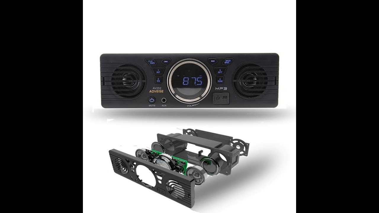 AV252 (B) / 12 V Auto SD-Karte MP3 Audio Elektroauto Radio Lautsprecher  Bluetooth Lautsprecher Auto Player Auto A – zu niedrigen Preisen im  Onlineshop