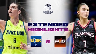 Zvvz Usk Praha V Flammes Carolo Basket Full Game Highlights Euroleague Women 2025-26