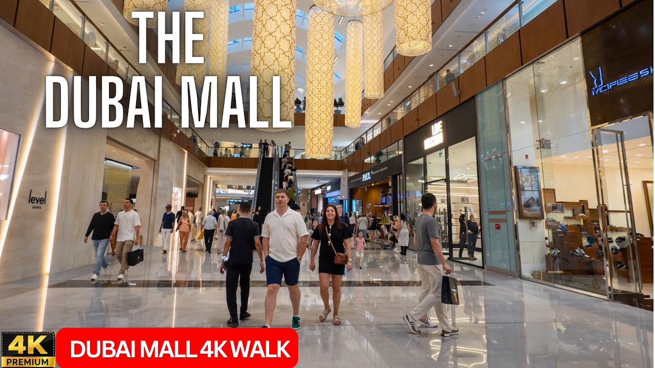Dubai [4K] Amazing Dubai Mall walking tour 🇦🇪 | Dubai Ice Rink & Luxury Vibes 😍