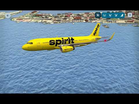 обзор и прохождение игры world of airports мир аэропортов прилёт самолёта boeing 737 400f FedEx