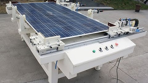 How to adjust solar panel framing machine , operate solar panel framing mchine . www.reoo.net