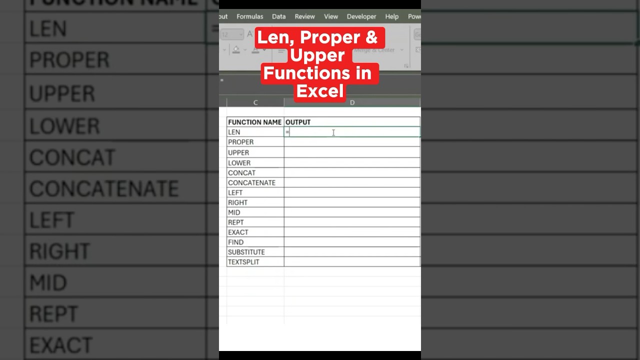 Functions for String Manipulation in Excel  Part 2