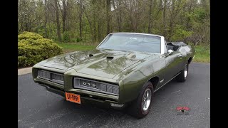 400 H.O. V8 Powered 1968 Pontiac GTO Convertible Test Drive