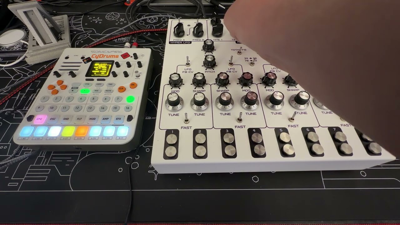 The Machine Intrinsic - Live Jam Dark Ambient W/Industrial Beat. Soma Lyra-8;Cydrums by  Sonicware 