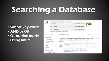 Tips for Searching a Database