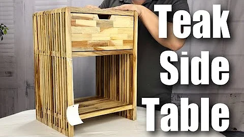 Handmade Reclaimed Teak Wood Bedside Table Nightstand with One Drawer Review