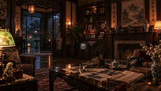 Mystery Night in a 1980s Chinese Mansion | Suspenseful Reading & Writing Music