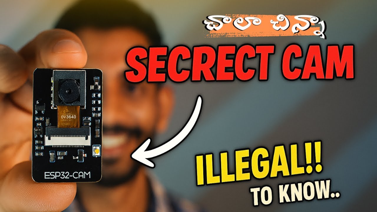 SECRET CAMERA USING ESP32-CAM module! - YouTube