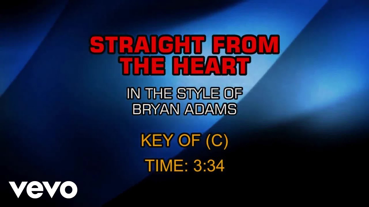 Bryan Adams - Straight From The Heart (Karaoke)