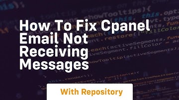 How to fix cpanel email not receiving messages