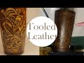 #Embossedleather #Tooledleather #Tumblertutorial #MenstumblerIdeas