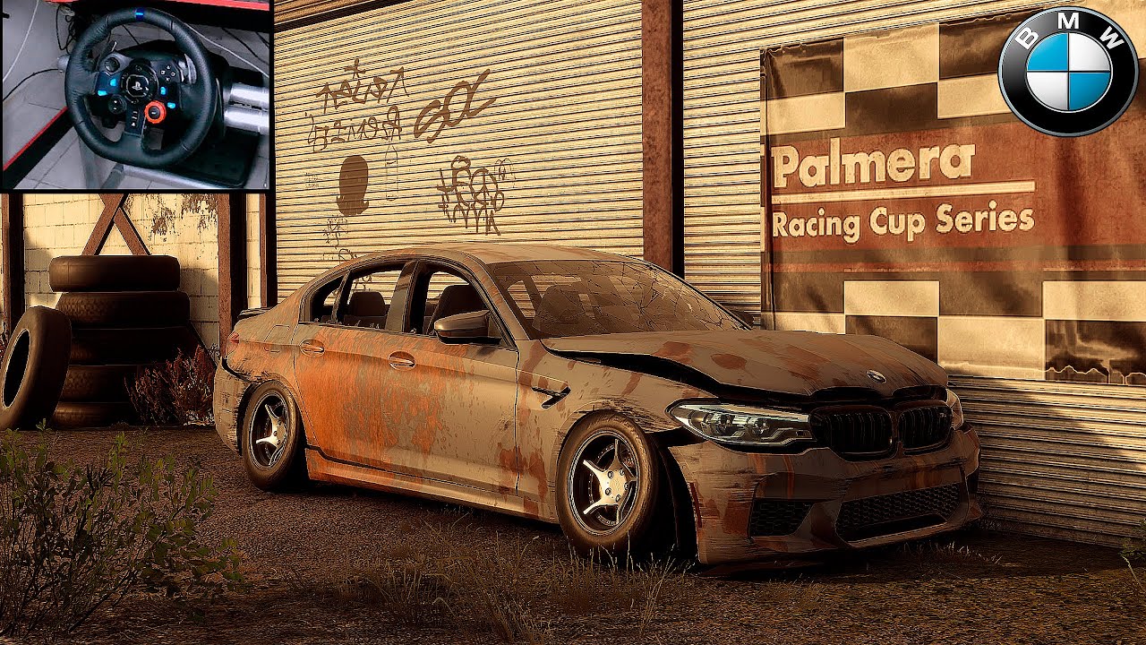 Rebuilding a BMW M5 F90 full transformation NFS HEAT Drift Logitech G29 ...