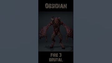 Obsidianfire3 Brutal 360 #character #rogerkint #3d #animation #gaming #unity #unreal #obsidian