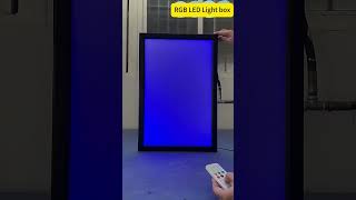 RGB Illuminated LED Light Box Multi-Function Dynamic Snap Anime Poster Frames with Aluminium Frame