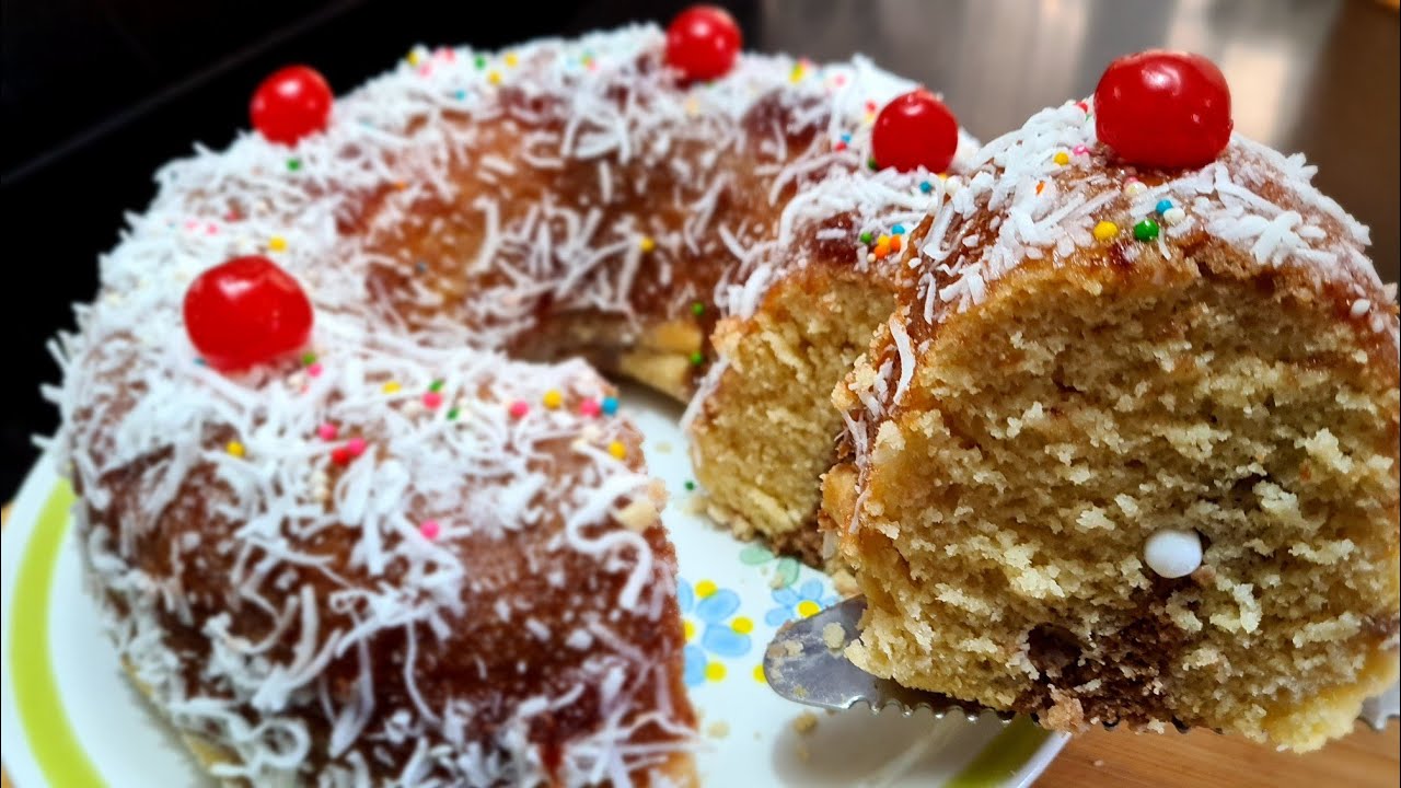 ¡SIN horno SIN batidora! ROSCA DE REYES de panque Vainilla&Chocolate