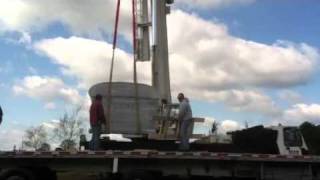 Setting a large monument