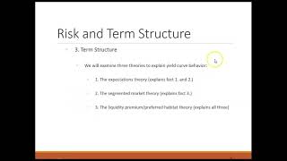 15. The Term Structure of Interest Rates I