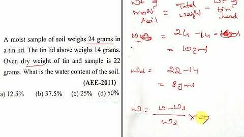 Geotechnical Engg- MCQ s - Topic- Origin and Properties of soil- Part 4